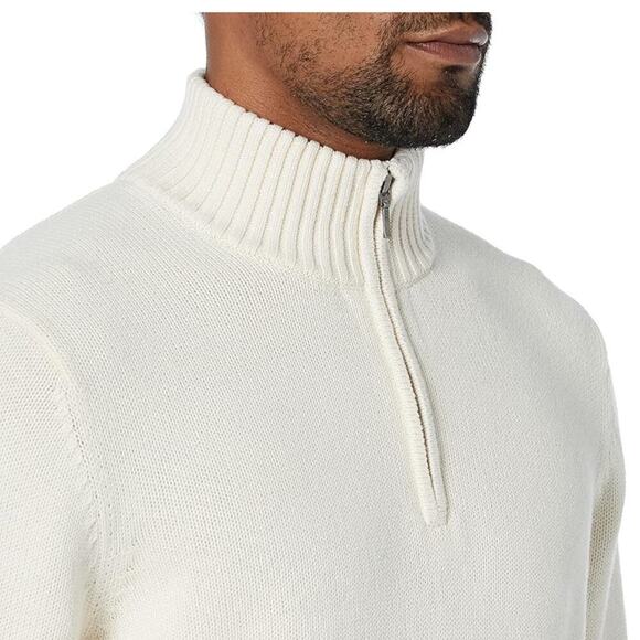 NWT Goodthreads Men's Soft Cotton Quarter-Zip Sweater XXLarge - Picture 4 of 5